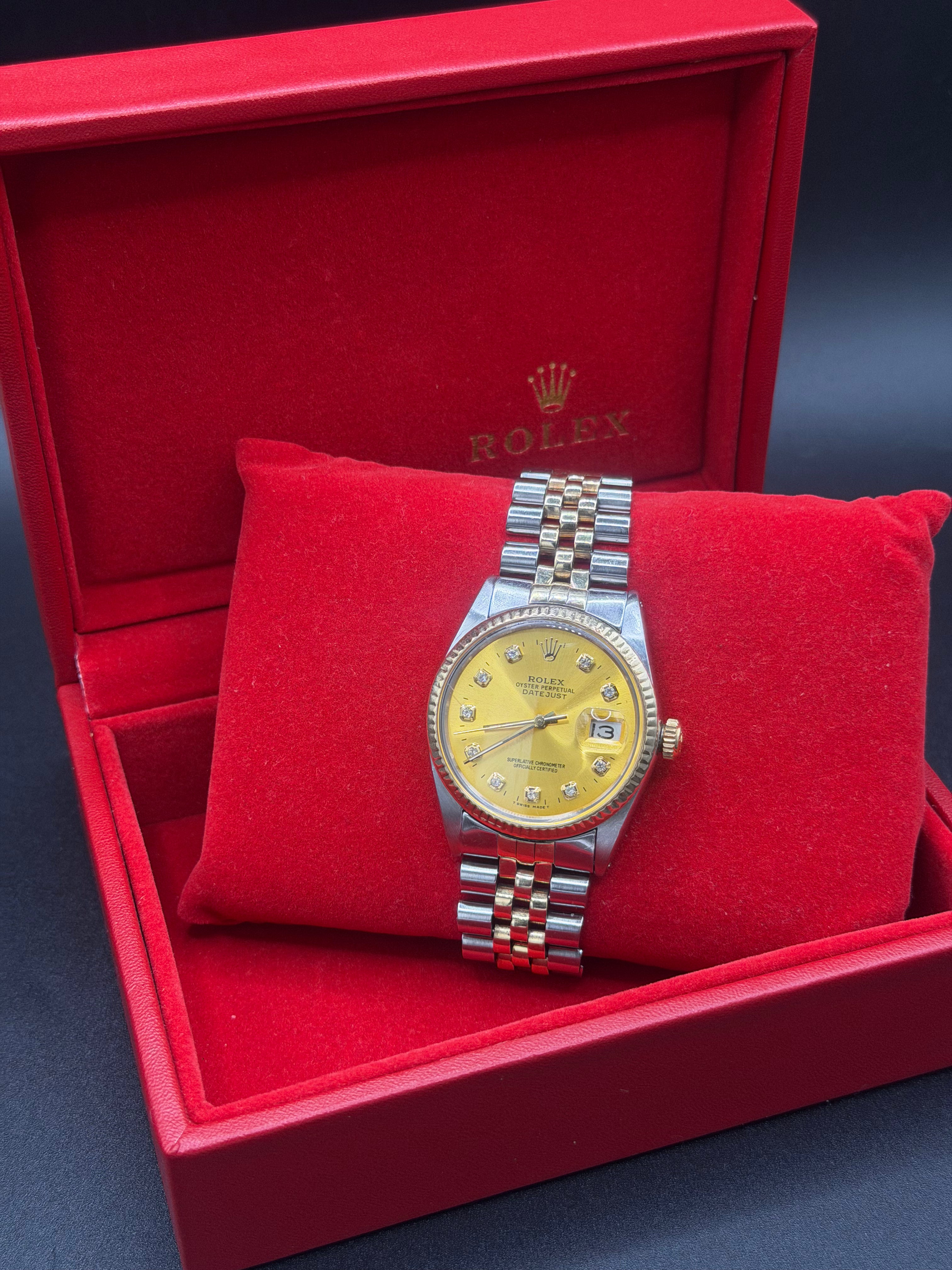 36mm Bi-metal Rolex Datejust