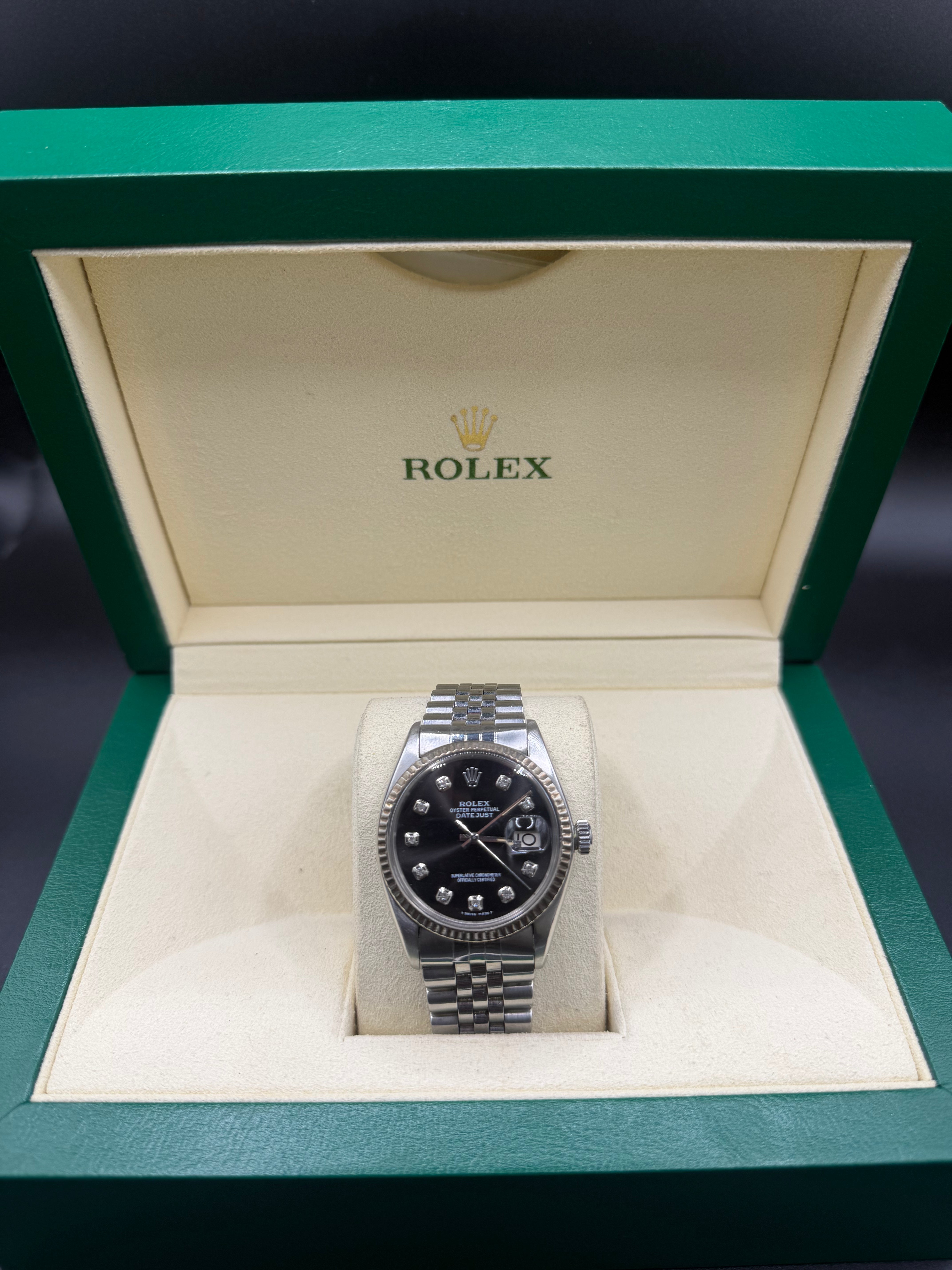 36mm stainless steel Rolex Datejust