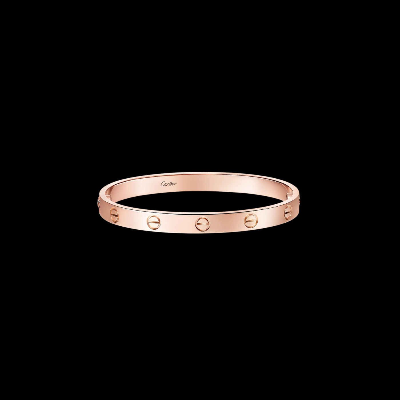 Screw-Style Rose Gold Bangle (18k)