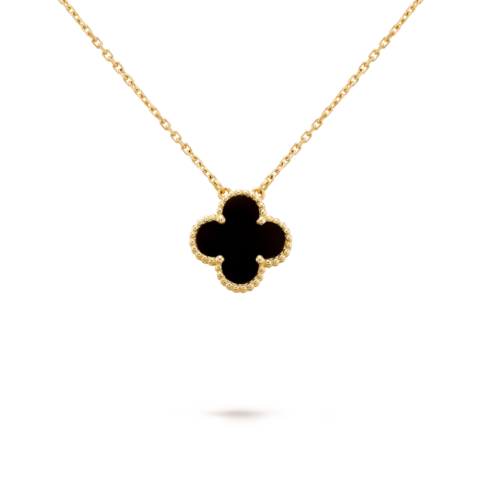 One Motif Onyx Alhambra necklace (18k)